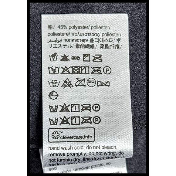 NWT Calvin Klein Vegan Faux Leather Pants Pull On Drawstring Waist Black Medium - Picture 10 of 12